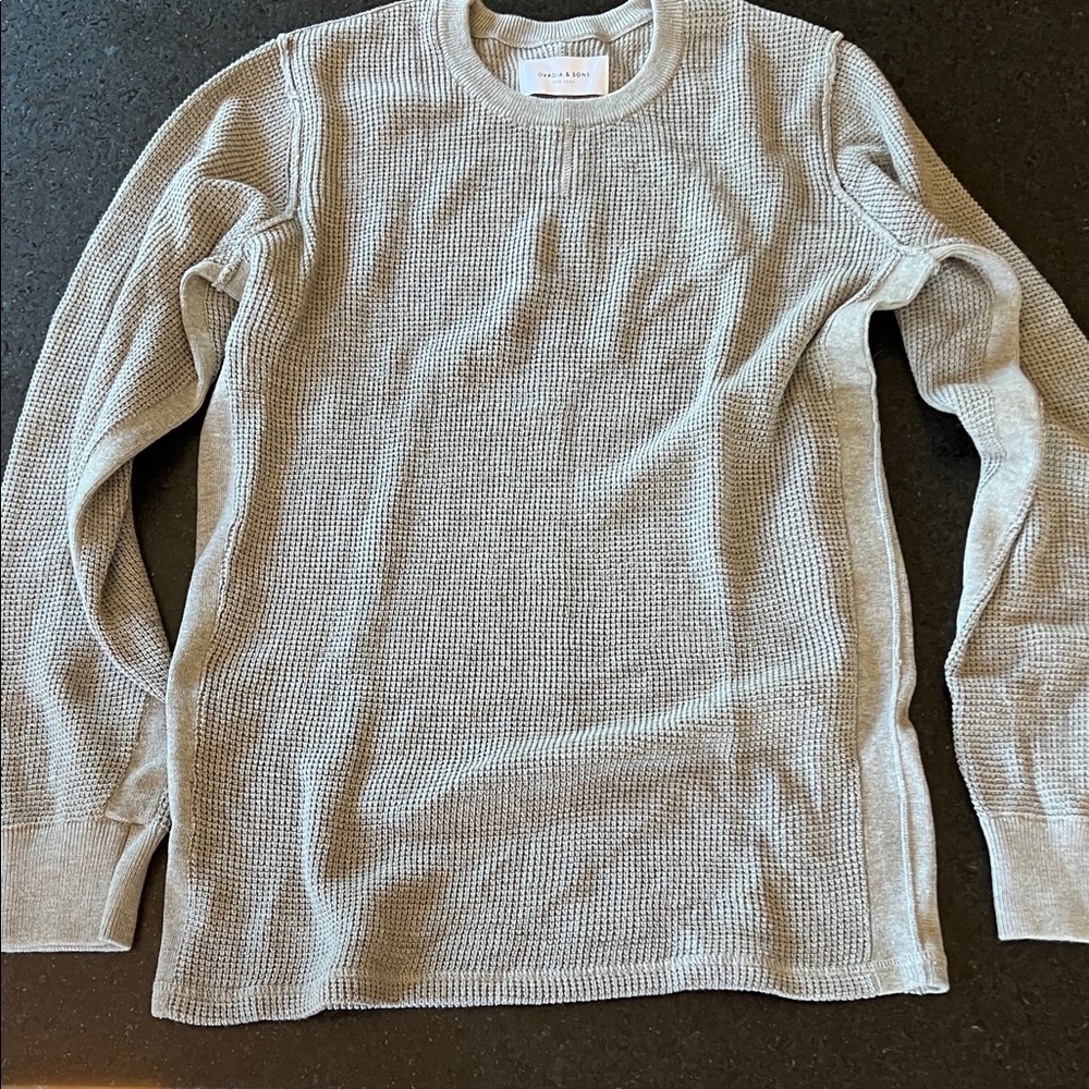 Men's Ovadia & Sons Gray long sleeve shirt Sweater(ish)